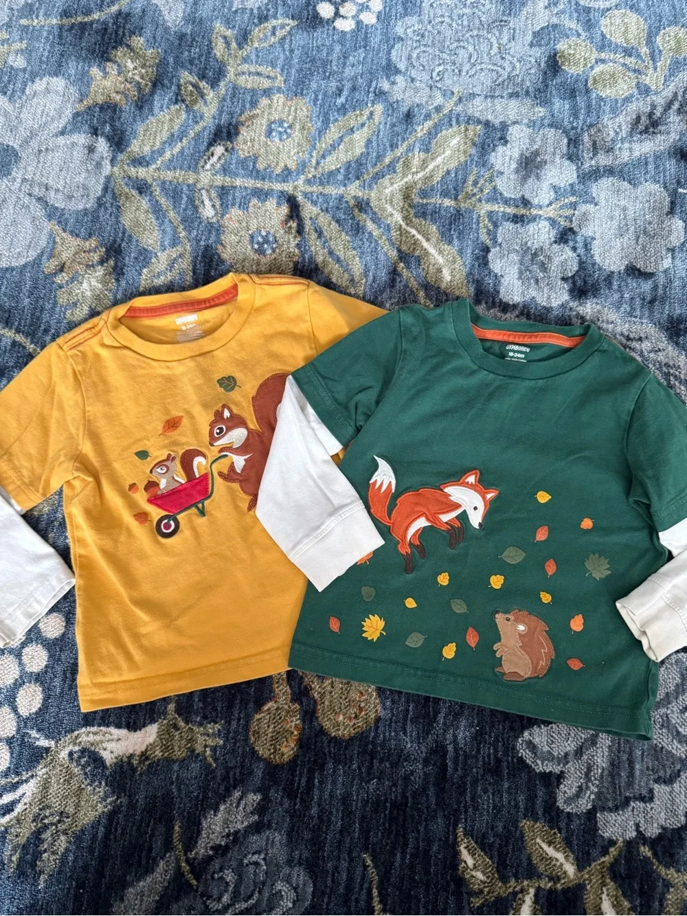 Bundle of 2 Gymboree Autumn Fall Layered Shirts